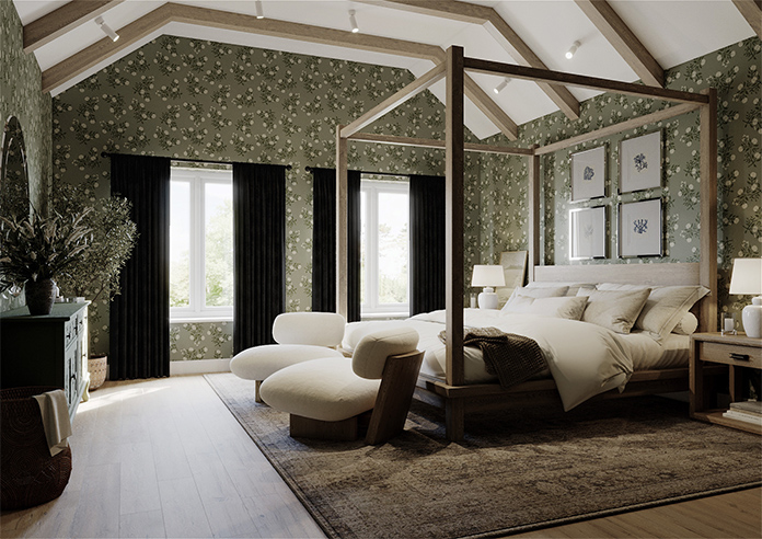 Florence Faux Suede, Classic Black - Made to Measure Curtains - Image 7